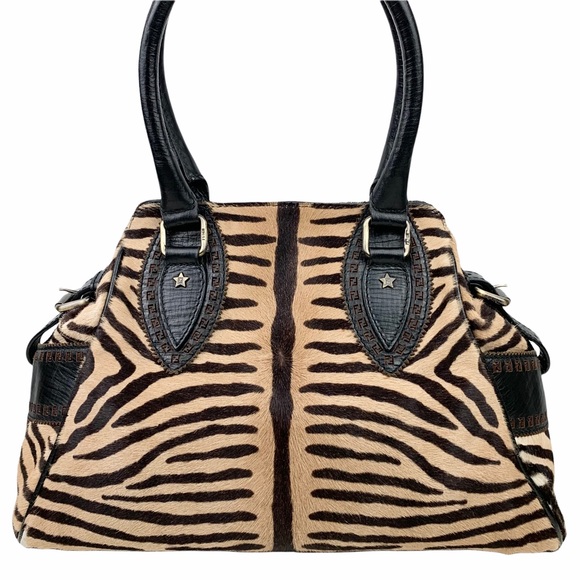 FENDI Zebra-Print Calf Hair Bag Du Jour - Picture 2 of 16